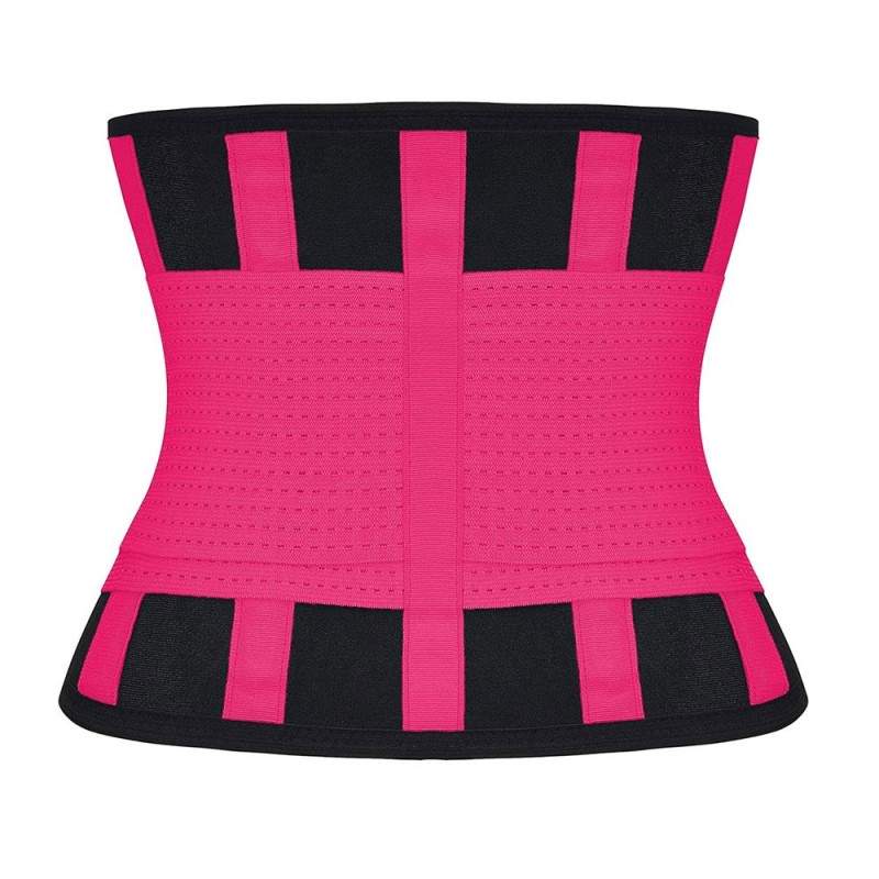 Centura modelatoare SIKS® pentru tonifiere, neopren, masura XL, negru/roz