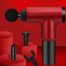 Aparat de masaj SIKS® cu vibromasaj HF 280, 24W, 4 capete interschimbabile, 6 trepte de viteza, fara acumulator, Rosu/Negru Aparat de masaj SIKS® cu vibromasaj HF 280, 24W, 4 capete interschimbabile, 6 trepte de viteza, fara acumulator, Rosu/Negru