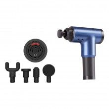 Aparat de masaj SIKS® cu vibromasaj HF 280, 24W, 4 capete interschimbabile, 6 trepte de viteza, fara acumulator, Albastru/Negru Aparat de masaj SIKS® cu vibromasaj HF 280, 24W, 4 capete interschimbabile, 6 trepte de viteza, fara acumulator, Albastru/Negru