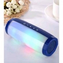 Boxa portabila SIKS® lumina ambientala multicolora, wireless, radio FM, albastru