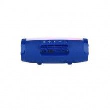 Boxa portabila SIKS® lumina ambientala multicolora, wireless, radio FM, albastru