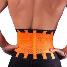 Centura modelatoare SIKS® pentru tonifiere, neopren, masura XL, negru-portocaliu Centura modelatoare SIKS® pentru tonifiere, neopren, masura XL, negru-portocaliu