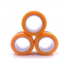 Set jucarie antistres SIKS® 3 inele magnetice cu actiune calmanta, elimina stresul, potrivit pentru copii si adulti, portocaliu Set jucarie antistres SIKS® 3 inele magnetice cu actiune calmanta, elimina stresul, potrivit pentru copii si adulti, portocaliu