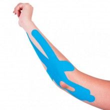 Banda Kinesiologica SIKS® pentru suportul muschilor, pentru sportivi si atleti, albastru Banda Kinesiologica SIKS® pentru suportul muschilor, pentru sportivi si atleti, albastru