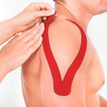 Banda Kinesiologica SIKS® pentru suportul muschilor, pentru sportivi si atleti, rosu