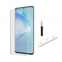 Folie din sticla SIKS® cu adeziv UV Digitech Glass pentru Samsung Galaxy S20, lampa UV inclusa, transparenta Folie din sticla SIKS® cu adeziv UV Digitech Glass pentru Samsung Galaxy S20, lampa UV inclusa, transparenta