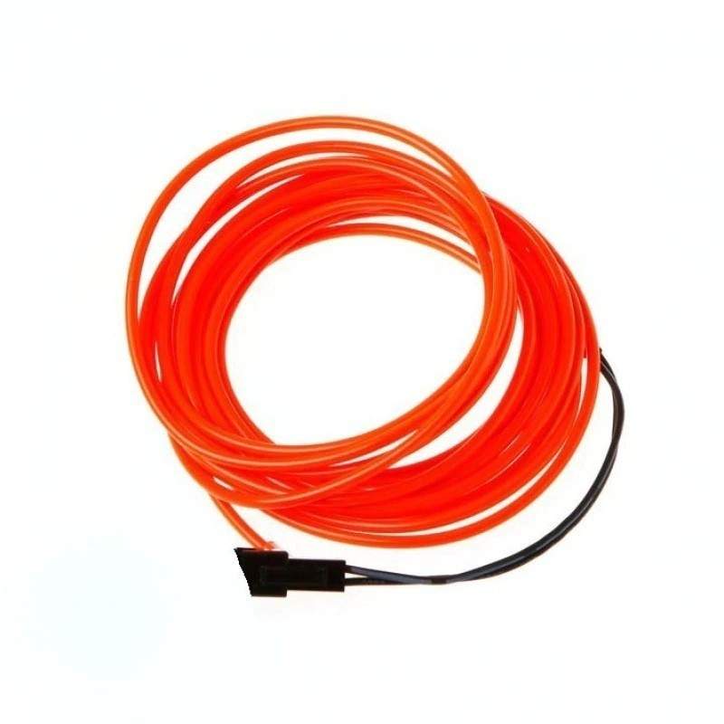 Fir neon lumina ambientala auto SIKS®, 5M, multifunctional, usor de instalat, rosu