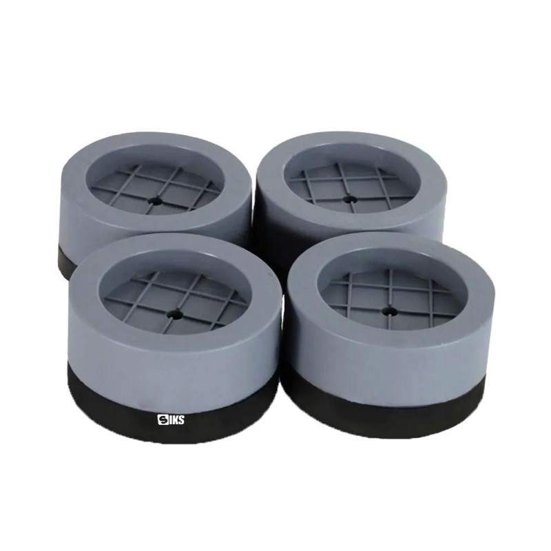 Set de 4 picioruse SIKS®, tampon anti-vibratie, suport anti-zgomot si antiderapante pentru electrocasnice/mobilier