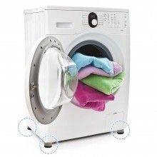 Set de 4 picioruse SIKS®, tampon anti-vibratie, suport anti-zgomot si antiderapante pentru electrocasnice/mobilier