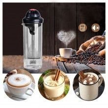 Spumator electric de lapte SIKS® cu pahar 450 ml, cu baterii Spumator electric de lapte SIKS® cu pahar 450 ml, cu baterii
