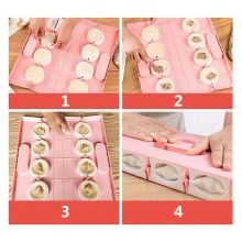 Dispozitiv SIKS® pentru coltunasi, paste ravioli sau gnocchi, 8 recipiente, roz Dispozitiv SIKS® pentru coltunasi, paste ravioli sau gnocchi, 8 recipiente, roz