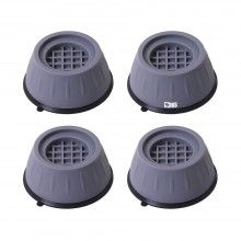 Set 4 picioruse amortizare SIKS®, tampon anti-vibratie, suport anti-zgomot si antiderapante pentru electrocasnice, mobilier, gri