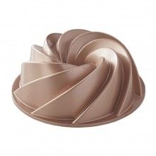 Forma SIKS® pentru Copt Prajituri, Tort, Material Silicon, Rotunda, 22x9.5 cm, Roz