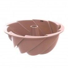 Forma SIKS® pentru Copt Prajituri, Tort, Material Silicon, Rotunda, 22x9.5 cm, Roz
