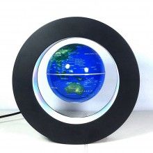 Glob Magnetic Levitant SIKS®, Iluminare LED, Suport Rotund, Cablu de Alimentare, Rotatie Automata, Albastru Glob Magnetic Levitant SIKS®, Iluminare LED, Suport Rotund, Cablu de Alimentare, Rotatie Automata, Albastru