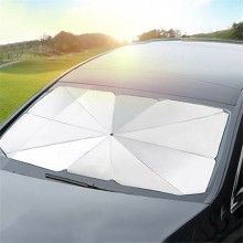 Parasolar Auto Pliabil SIKS®, pentru Masina, in Forma de Umbrela, Negru-Argintiu, Rezistent UV Parasolar Auto Pliabil SIKS®, pentru Masina, in Forma de Umbrela, Negru-Argintiu, Rezistent UV