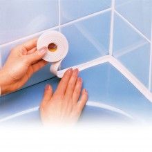 Banda adeziva antistropi SIKS®, rezistenta, usor de curatat, alb