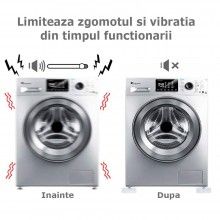 Set 4 Picioruse Amortizare SIKS, Tampon Anti-Vibratie, Suport Anti-Zgomot Si Antiderapante Pentru Electrocasnice, Mobilier, T...