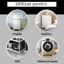 Set 4 Picioruse Amortizare SIKS, Tampon Anti-Vibratie, Suport Anti-Zgomot Si Antiderapante Pentru Electrocasnice, Mobilier, T...