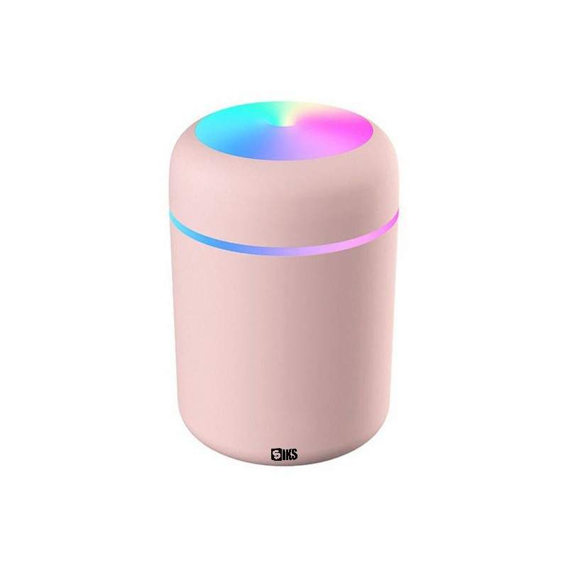 Umidificator SIKS® cu difuzor de aroma, roz, 12x7.5 cm