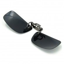 Lentile pentru Ochelari Clips On SIKS, Polarizate, Ideale pentru Condus Ziua, Lentile Oglindate, Negru