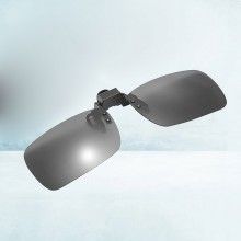 Lentile pentru Ochelari Clips On SIKS, Polarizate, Ideale pentru Condus Ziua, Lentile Oglindate, Negru