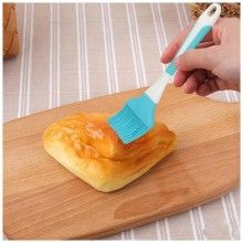 Set 2 Ustensile Bucatarie SIKS SPA02 Pentru Casa, 1 Pensula Si 1 Spatula, Silicon Cu Maner De Plastic Alb/Albastru