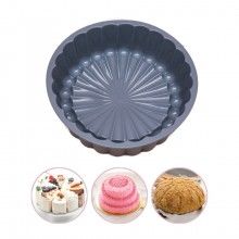 Forma SIKS pentru Copt Prajituri, Tort, Material Silicon, Rotunda, 20x6 cm, Gri