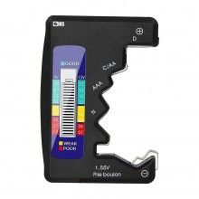 Tester Baterii SIKS 1,5 V-9 V, D, C, AA, AAA, N, Negru
