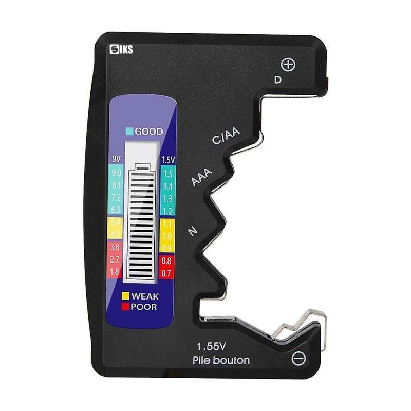 Tester Baterii SIKS 1,5 V-9 V, D, C, AA, AAA, N, Negru Tester Baterii SIKS 1,5 V-9 V, D, C, AA, AAA, N, Negru