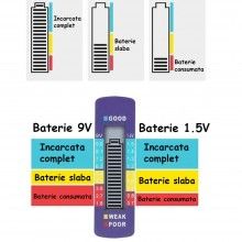 Tester Baterii SIKS 1,5 V-9 V, D, C, AA, AAA, N, Negru Tester Baterii SIKS 1,5 V-9 V, D, C, AA, AAA, N, Negru