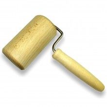 Sucitor SIKS Pentru Intins Aluat, Tip Rola, 1 Capat Din Lemn,18x7 cm