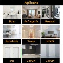Banda Adeziva Decorativa SIKS pentru Gresie, Faianta, Mobilier, Chiuveta, Rezistenta la Apa, 6m x 7,5mm, cu Sclipici, Transpa... Banda Adeziva Decorativa SIKS pentru Gresie, Faianta, Mobilier, Chiuveta, Rezistenta la Apa, 6m x 7,5mm, cu Sclipici, Transpa...