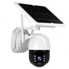 Camera Supraveghere Video Solara SIKS, WIFI, Slot MicroSD, Cu Panou Solar Inclus,Rotire Prin Aplicatie, Vedere Nocturna IR, S...