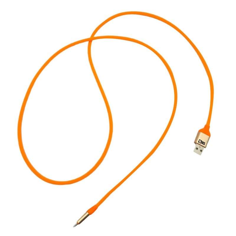 Cablu de Date SIKS USB Tip C, 1m, Portocaliu
