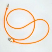 Cablu de Date SIKS USB Tip C, 1m, Portocaliu