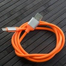 Cablu de Date SIKS USB Tip C, 1m, Portocaliu