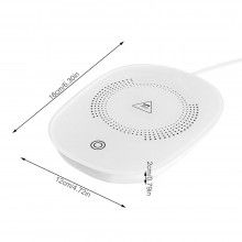 Incalzitor Electric Inteligent SIKS pentru Ceai, Cafea, Control Tactil, Alimentare Priza, Alb
