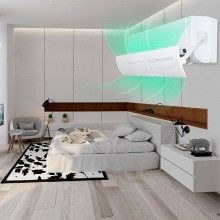 Deflector Aer Conditionat SIKS, Protectie Aer Rece, Lungime Reglabila 56-108 cm, Alb