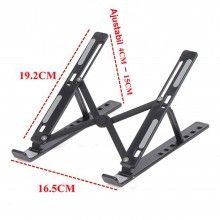 Suport laptop SIKS pliabil, universal, aluminiu rezistent, negru