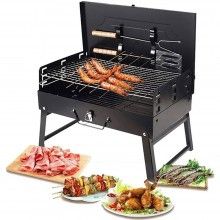 Gratar Portabil SIKS, Pliabil, BBQ Tip Diplomat, Accesorii Gratar Incluse, Negru Gratar Portabil SIKS, Pliabil, BBQ Tip Diplomat, Accesorii Gratar Incluse, Negru