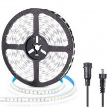 Kit Banda Led 12V SIKS Lumina Ambientala Alb Rece, 5 Metri, IP65, Led Strip, Cu Transformator