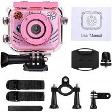 Camera Video Sport SIKS, Jocuri Incluse, Camera Digitala Subacvatica Pentru Copii, 2.0", full HD, Carcasa Inclusa, Roz Camera Video Sport SIKS, Jocuri Incluse, Camera Digitala Subacvatica Pentru Copii, 2.0", full HD, Carcasa Inclusa, Roz