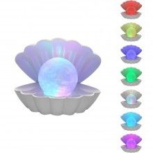 Lampa Led Model Scoica SIKS, Lampa Perla, Led Colorat, Alb