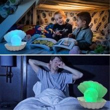 Lampa Led Model Scoica SIKS, Lampa Perla, Led Colorat, Alb