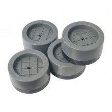 Set de 4 Picioruse EDAR, Tampon Anti-Vibratie, Anti-Derapante, Anti-Zgomot pentru Mobilier, Electrocasnice, Gri