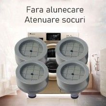 Set de 4 Picioruse EDAR, Tampon Anti-Vibratie, Anti-Derapante, Anti-Zgomot pentru Mobilier, Electrocasnice, Gri