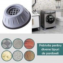 Set 4 Picioruse Amortizare EDAR, Tampon Anti-Vibratie, Antiderapante, Suport Anti-Zgomot pentru Mobilier sau Electrocasnice, ... Set 4 Picioruse Amortizare EDAR, Tampon Anti-Vibratie, Antiderapante, Suport Anti-Zgomot pentru Mobilier sau Electrocasnice, ...