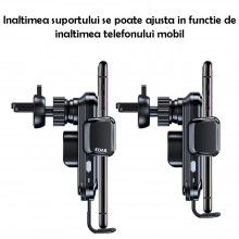 Suport Auto EDAR pentru Telefon, 15W, Incarcare Rapida Wireless, Sistem de Prindere pe Ventilatie sau Bord, Pozitie Ajustabil... Suport Auto EDAR pentru Telefon, 15W, Incarcare Rapida Wireless, Sistem de Prindere pe Ventilatie sau Bord, Pozitie Ajustabil...
