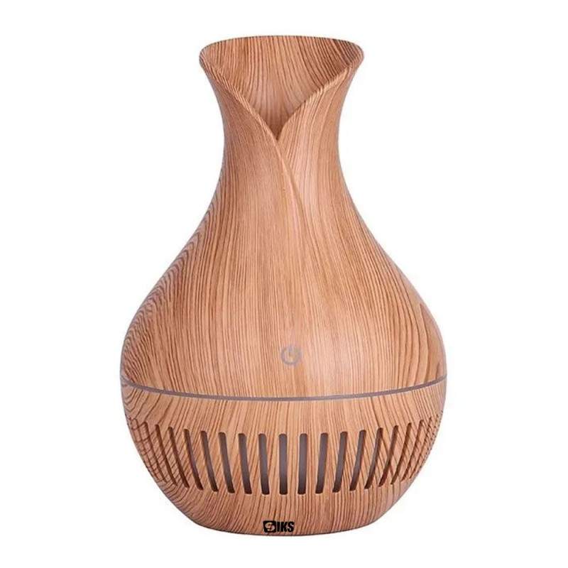 Umidificator ultrasunete SIKS, model linii, difuzor aroma, 150 ml, lemn deschis